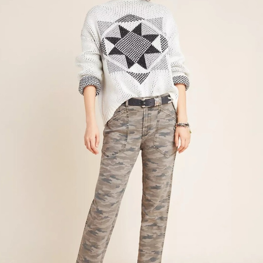 Anthropologie Mavis Utility Camouflage Pants
